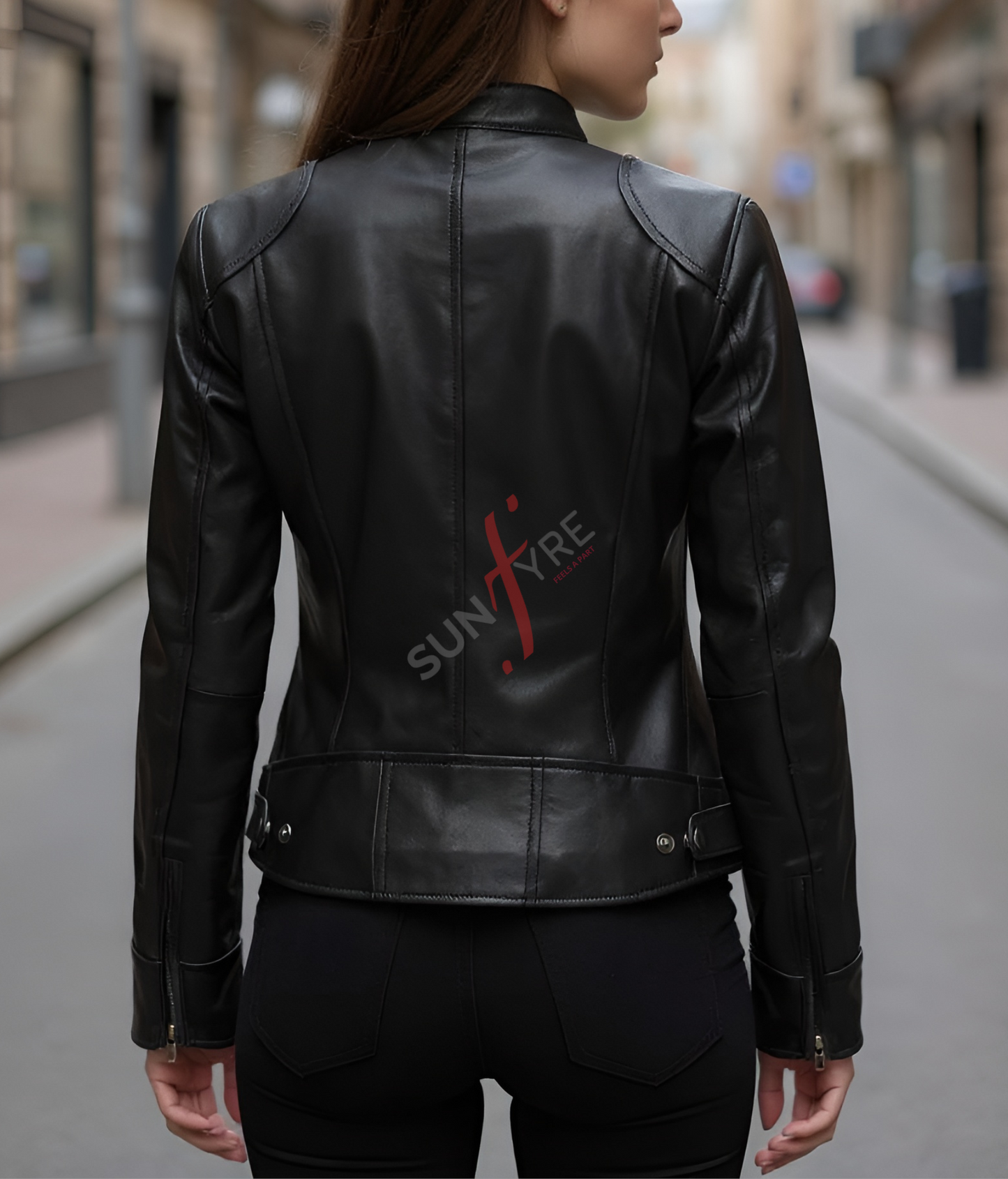 Dodge Racer Black Leather Jacket
