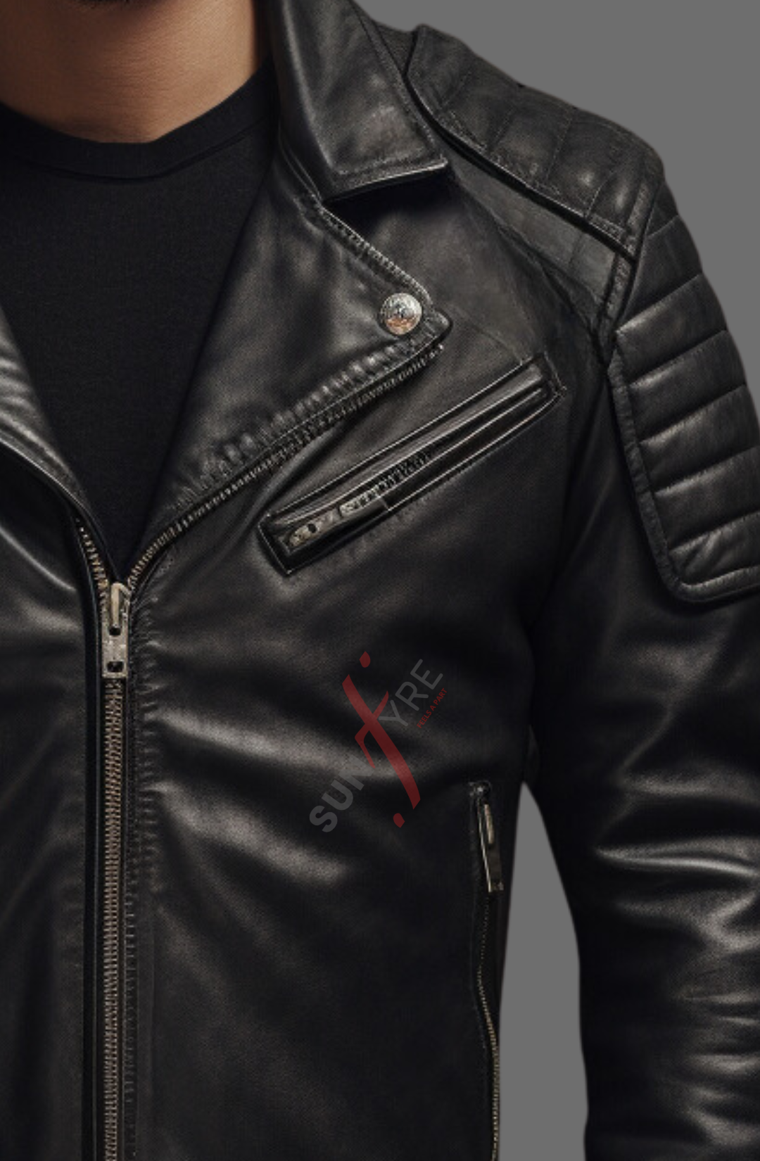 Motorcycle Leather Jacket For Men
