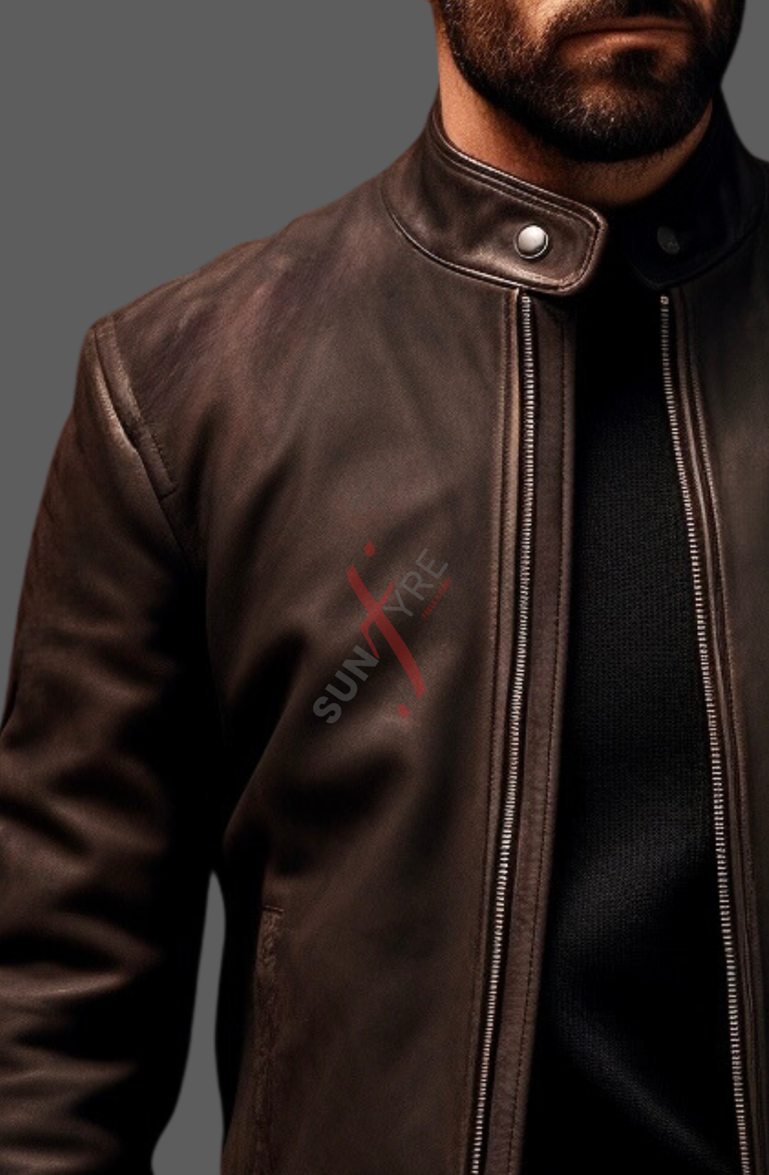 Brown Iconic Leather Jacket For Men