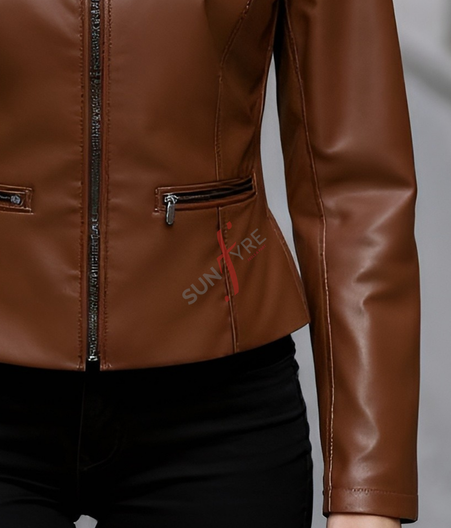 Racer Leather Jacket For Women