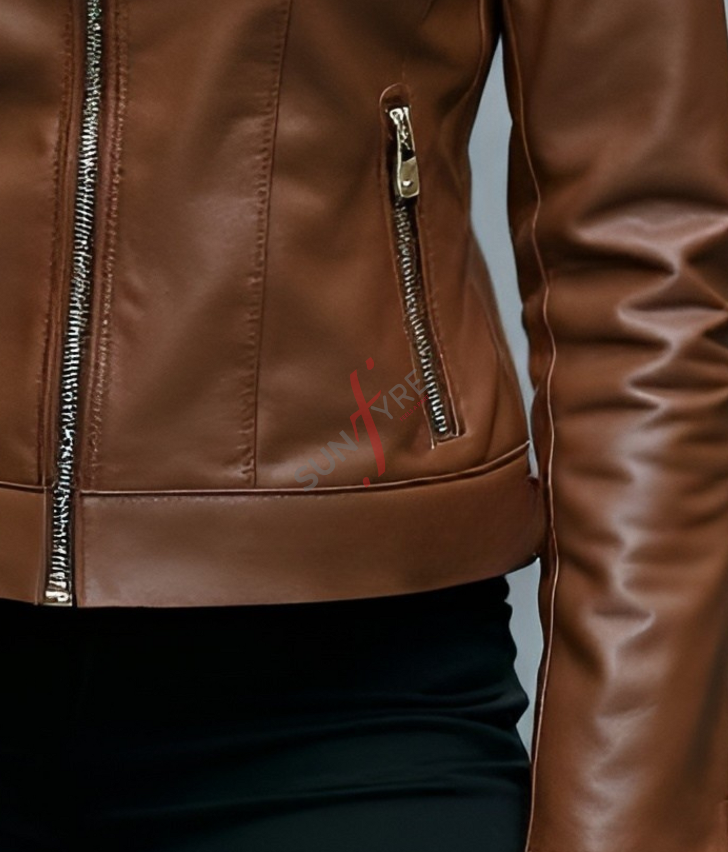Racer Leather Jacket For Women