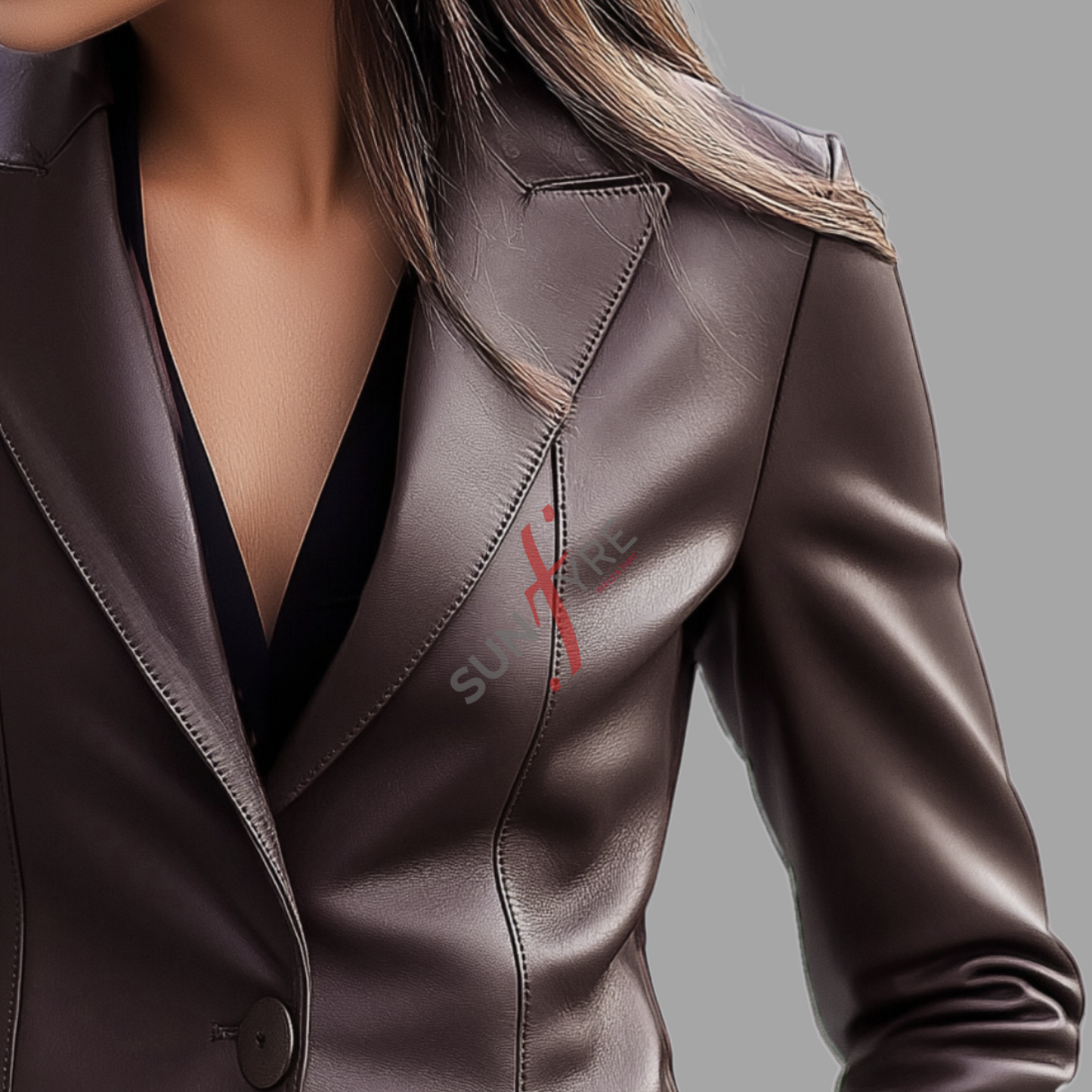 Blazer Coat For Women in Real Sheepskin