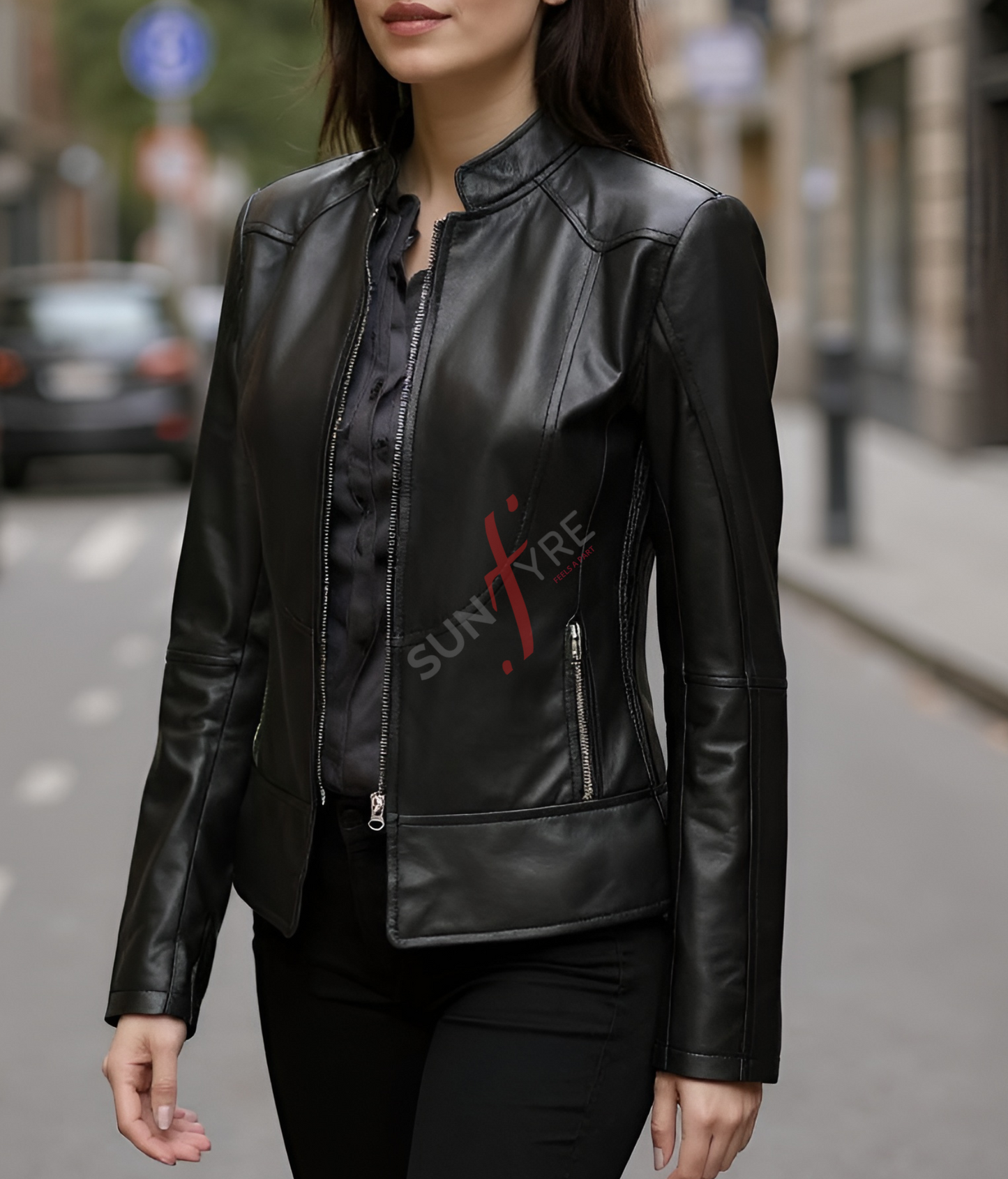 Cafe Racer Black Leather Jacket