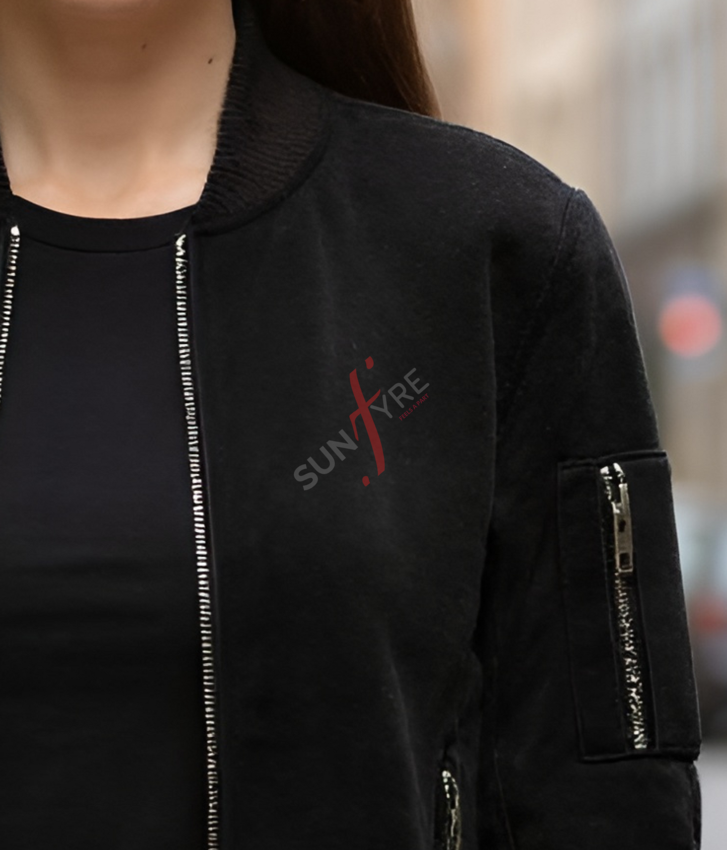 Nubuk Bomber Leather Jacket For Women
