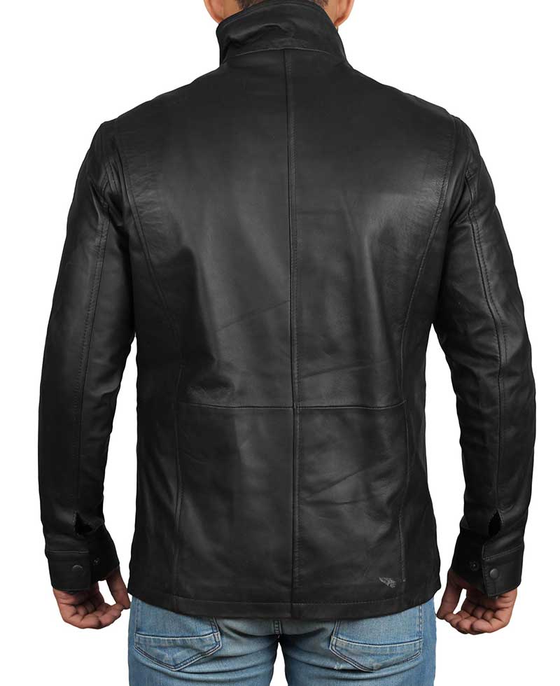 Lambskin Black Leather Coat