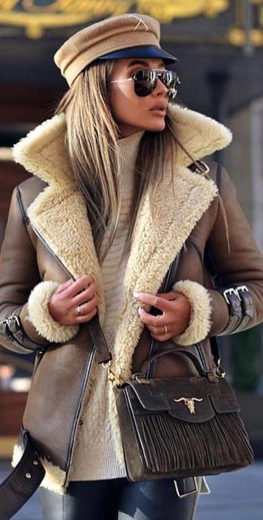 Women's leather jacket