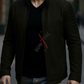 Aaron Nubuck Black Racer Leather Jacket For Men (SF561)