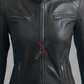 fe Racer Sheepskin Black Leather Jacket 