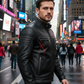 Austin Black Cafe Racer Leather Jacket For Men (SF118)