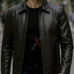 Conor Black Leather Jacket For Men (SF576)