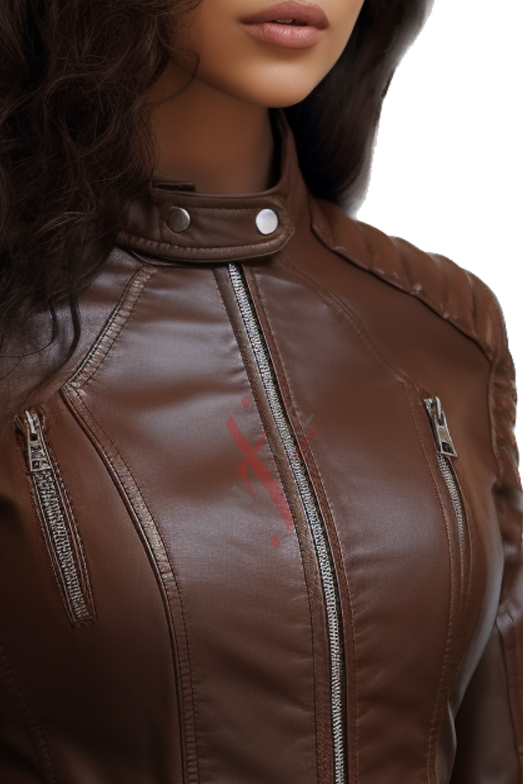 Biker Leather Jacket For Women