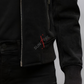 Black Nubuk Bomber Leather Jacket 