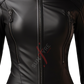 Sheepskin Slim Fit Cafe Racer Black Leather Jacket for Women