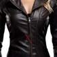 Sheepskin Asymmetrical Black Leather Jacket For Women