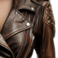 Asymmetrical Sheepskin Leather Jacket For Women