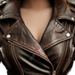 Brown Leather Jacket For Women