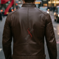 Austin Dark Brown Cafe Racer Leather Jacket For Men (SF142)