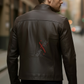 Leon Coffee Brown Racer Leather Jacket For Men (SF621)