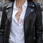 Black Leather Jacket for Women Real Sheepskin