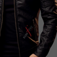Sheepskin Black Snuffed Motorcycle Leather Jacket