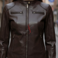 Dark Brown Leather Jacket for Women