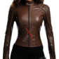 Chestnut brown jacket for women 