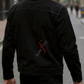 Conor Nubuk Black Leather Jacket For Men (SF531)