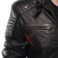 Black Motorcycle Leather Jacket For Men