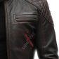 Cafe Racer Brown Distressed Leather Jacket For Men