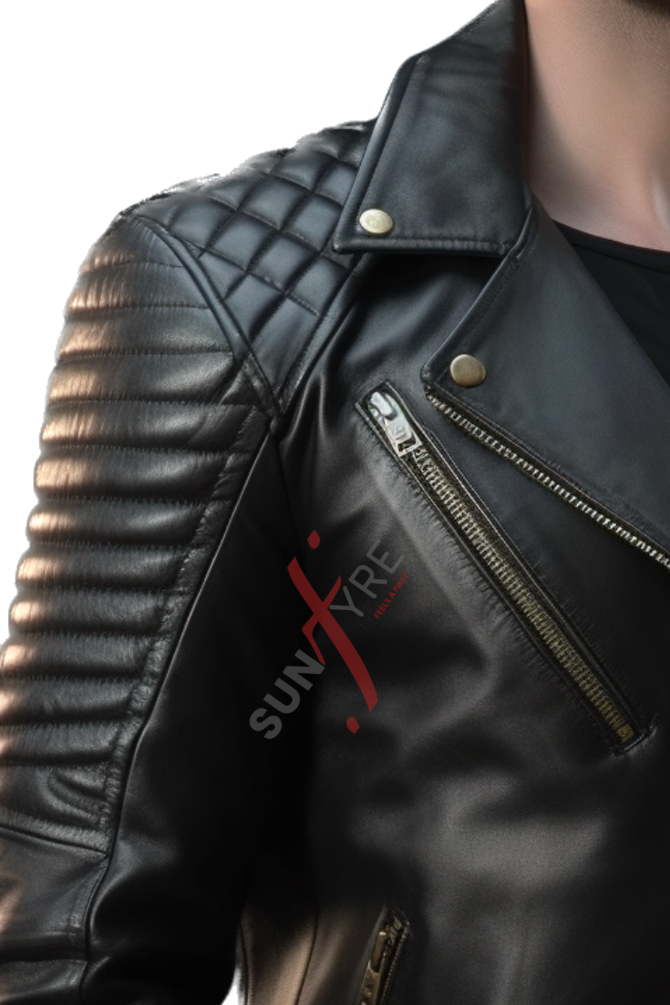 Motorcycle Leather Jacket For Men