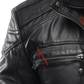 Black Cafe Racer Leather Jacket For Men