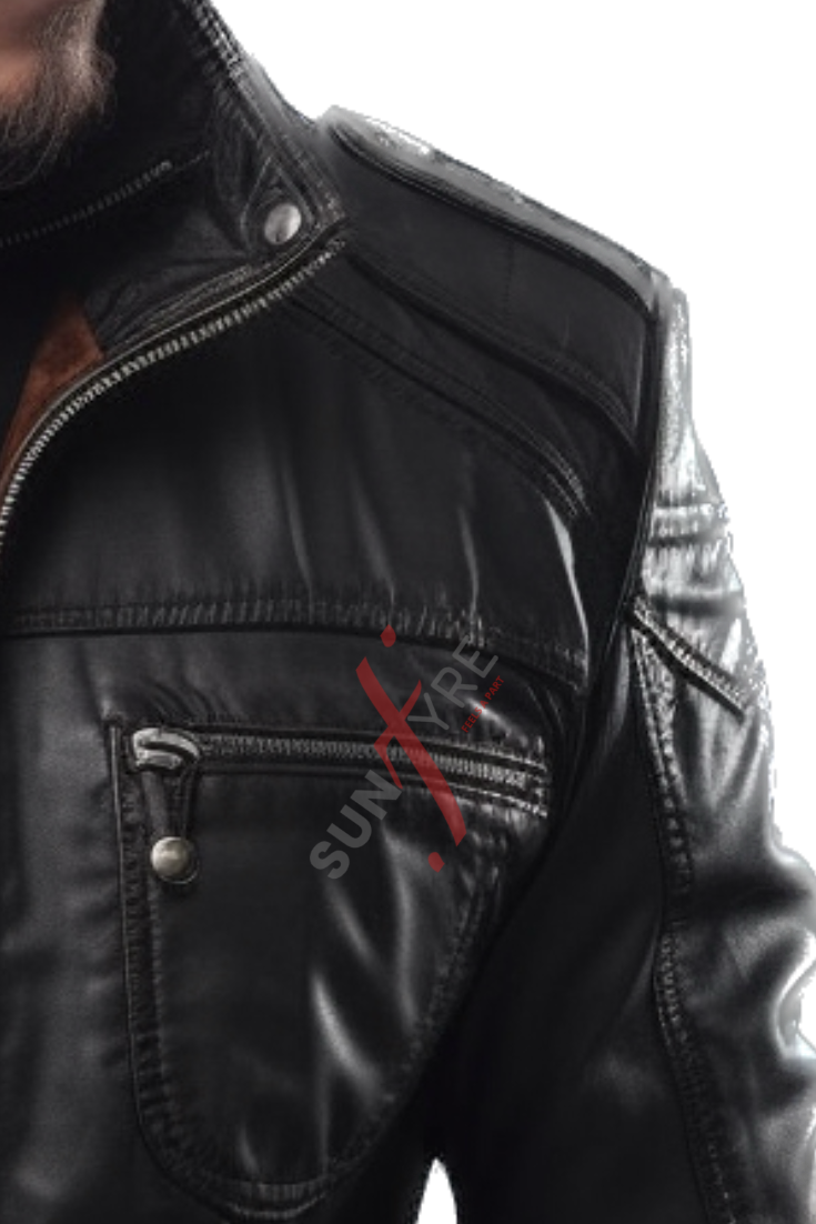 Cafe Racer Leather Jacket For Men