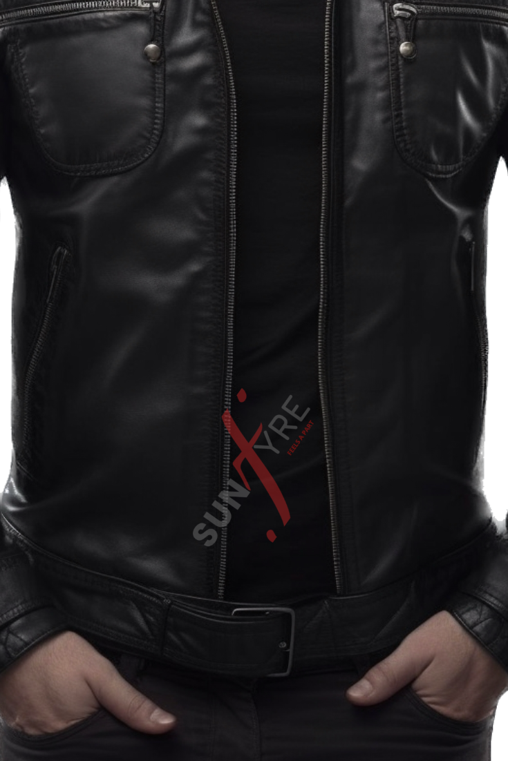 Racer Leather Jacket For Men