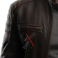 Cafe Racer Brown Leather Jacket For Men