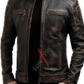 Brown Distressed Leather Jacket For Men