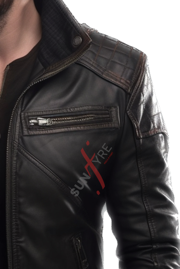  Cafe Racer Leather Jacket For Men