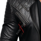 Black Body Fit Leather Blazer For Men