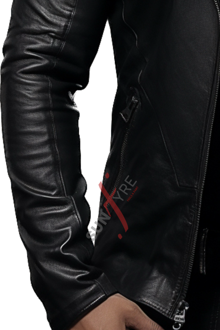 Body Fit Leather Blazer For Men