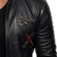 Black Leather Blazer For Men