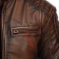 Cafe Racer Brown Distressed  Leather Jacket For Men