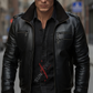 Brandon Black Bomber Leather Jacket For Men (SF541)