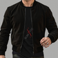 Daniel Nubuk Black Bomber Leather Jacket For Men (SF620)