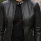 Black Leather Jacket for Women 