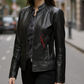 Cafe Racer Black Leather Jacket 