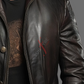 Notch Lapel Dark Brown Leather Blazer For Men Real Sheepskin (SF546)