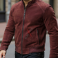 Ethan Lychee Brown Bomber Leather Jacket For Men (SF575)
