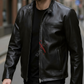 Viktor Black Racer Leather Jacket For Men (SF572)