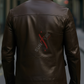 Brasca Dark Brown Leather Blazer Jacket For Men (SF546)