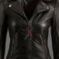 Black Leather Biker Jacket For Women in Real Sheepskin (SF321)