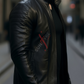 Brasca Black Leather Blazer Jacket For Men (SF596)